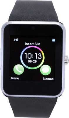 

Bingo GT08 Fitness Tracker support Nano SIM Card and 32GB TF Card Silver Smartwatch(Black Strap Regular)