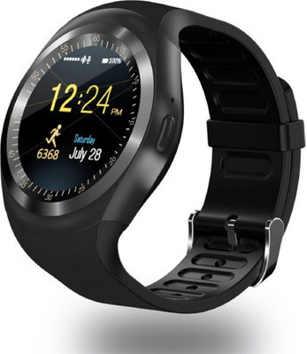 

Phezo Touch Screen Bluetooth black Smartwatch(Black Strap Free Size)
