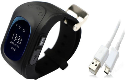 

Bluebells India ™Children Smart Watch for Kids Girls Boys Christmas Gifts with GPS Tracker SOS Call Location Anti-lost Remote Monitor Pedometer SmartWatch Black Smartwatch(Black Strap Regular)