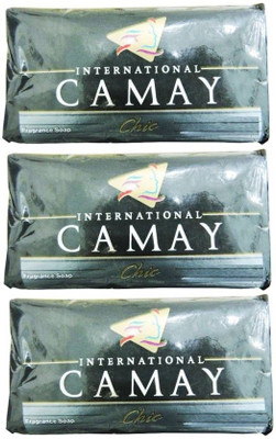 camay Black(125 g, Pack of 3)