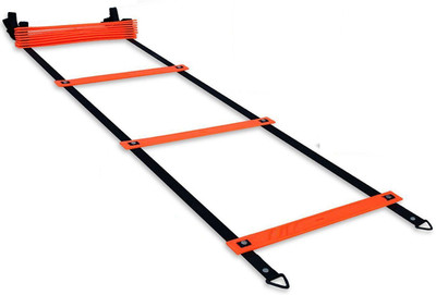 

QUINERGYS Speed Ladder Soccer Training Agility Ladder with Carry Case Sport Tool Speed Ladder(Red)