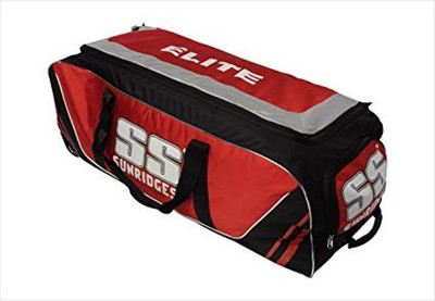 

SS elite pro cricket kit bag(Black, Wheeler), Red