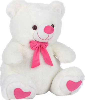 

kashish gift gallery White with pink tie 45 cm - 18 inch(White)