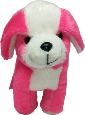 

COST TO COST Dog And Puppy Soft Toys - 20 cm(Pink, White)
