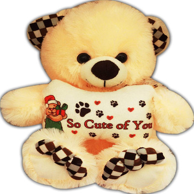 

Paris Gift Corner Cute Love Teddy with Pillow Soft Furr cream and white Toy - 17 inch(Cream)