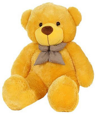 

CLICKMART Soft Teddy Bear with Neck Bow, 5 feet - 150 cm(Yellow)