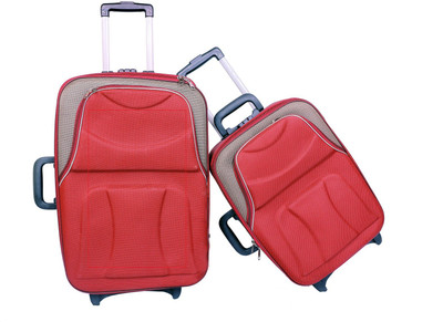 

New Jersey Travellers Scottish Check-in Luggage -  inch(Red, Brown, Brown;red