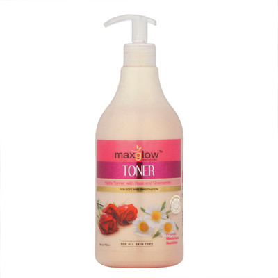 

MAXGLOW TONER WITH ROSE & CHAMOMILE TONER(750 ml)
