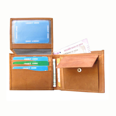 

ABYS 100% Genuine Leather 6 Card Holder(Set of 1, Tan)