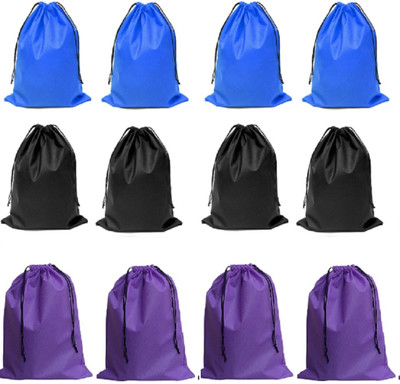 

demoda Shoe Pouch(Purple, Black, Blue), Black;blue;purple