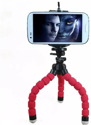 

BUY GENUINE Sponge Flexible Octopus Tripod with Phone Holder For iPhone Samsung Huawei Xiaomi motorola Lenovo HTC Honor and all Smartphones and Video Cameras Tripod(Multicolor, Supports Up to 1000 g)
