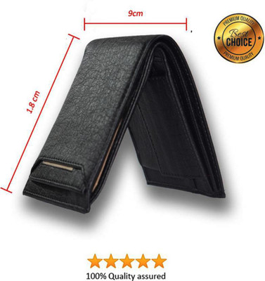 

Wildland Men Black Artificial Leather Wallet(7 Card Slots)