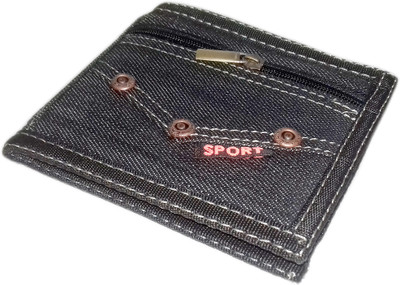 

kidoz kingdom Men Grey Denim Wallet(5 Card Slots)
