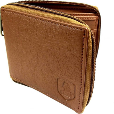 

SP Men Tan Artificial Leather Wallet(4 Card Slots)