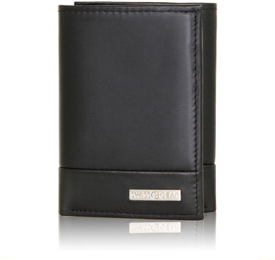 

Swiss Gear Men Black Genuine Leather Wallet(7 Card Slots)