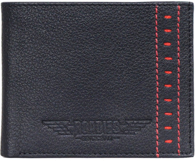 

Roadies Men Black Genuine Leather Wallet(8 Card Slots)