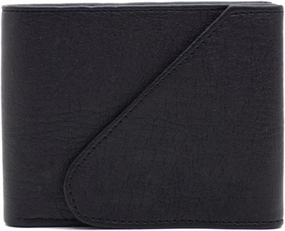 

DELMA Men Black Artificial Leather Wallet(5 Card Slots)