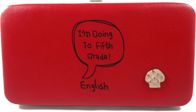 

SB Women Red Artificial Leather Wallet(4 Card Slots)