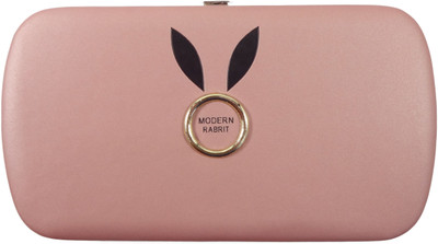 

SB Women Pink Artificial Leather Wallet(4 Card Slots)