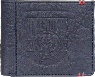 

Roadies Men Blue Genuine Leather Wallet(6 Card Slots), Navy blue