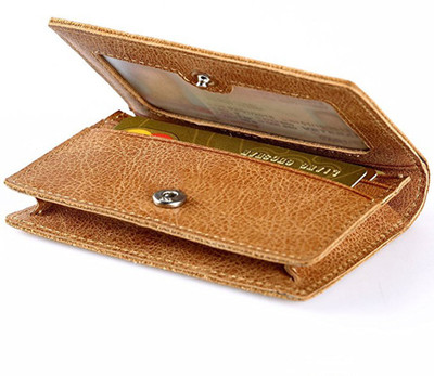 

Wildland Men Tan Genuine Leather Card Holder(20 Card Slots)