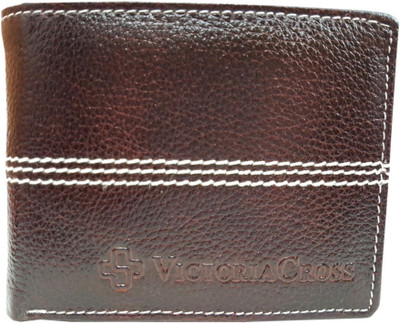 

Victoria Cross Men Brown Genuine Leather Wallet(3 Card Slots)