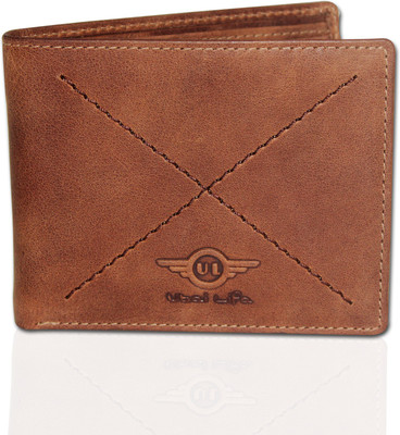 

Ubai LIfa Men Tan Genuine Leather Wallet(10 Card Slots)