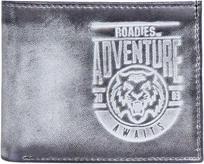 

Roadies Men Grey Genuine Leather Wallet(3 Card Slots)