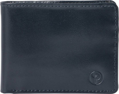 

posshusa Men Blue Genuine Leather Wallet(8 Card Slots)