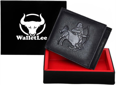 

WalletLee Men Black Genuine Leather Wallet(1 Card Slot)