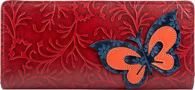 

Holii Women Casual Red Genuine Leather Wallet(1 Card Slot)
