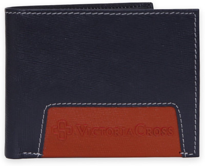 

Victoria Cross Men Blue Genuine Leather Wallet(8 Card Slots)