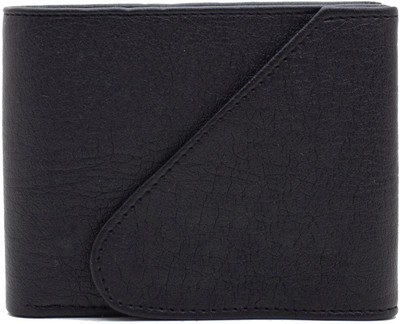 

DELMA Men Black Artificial Leather Wallet(6 Card Slots)