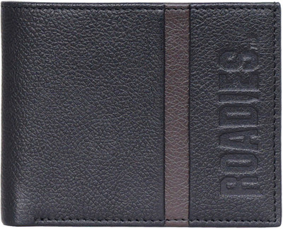 

Roadies Men Black Genuine Leather Wallet(4 Card Slots)