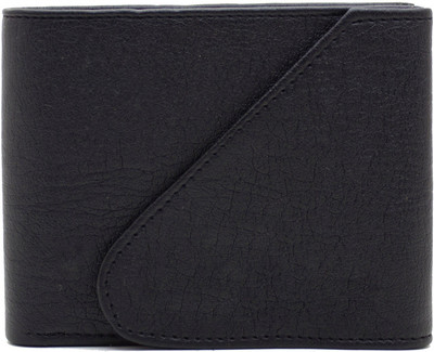 

DELMA Men Black Artificial Leather Wallet(5 Card Slots)