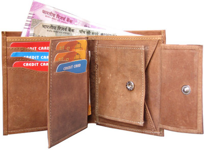 

ABYS Tan Genuine Leather Travel Document Holder||Travel Wallet||Card Case with 6 Card Slots(Tan)
