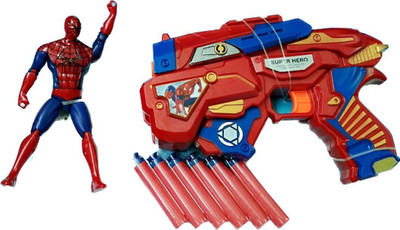 

ClueSteps Avenger Super Hero Spider man with Weapon(Multicolor)