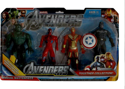

Toyswala Marvel avengers super hero's 4in 1.(Multicolor)