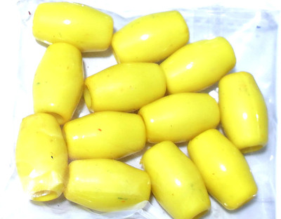 

GOELX Plastic Pipe Beads for Beading, Jewellery Making & Art Craft Work !! yellow