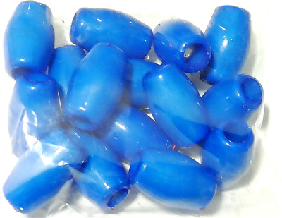 

GOELX Plastic Pipe Beads for Beading, Jewellery Making & Art Craft Work !! Size : 2cm X 1cm - blue