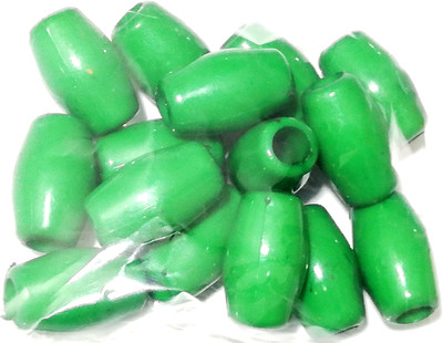 

GOELX Plastic Pipe Beads for Beading, Jewellery Making & Art Craft Work !! Size : 2cm X 1cm - dark green