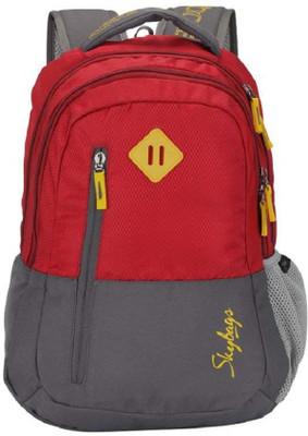 

Skybags FOOTLOOSE LEO 3 SCHOOL BAG RED 26 L Backpack(Red, Grey)