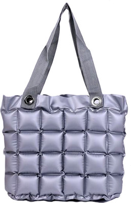 

CAPE9 Imported Ladies Unique Inflatable Shoulder Tote Beach Handbag with Center Zip in Candy Colors - Grey Waterproof Multipurpose Bag(Grey, 10 L)