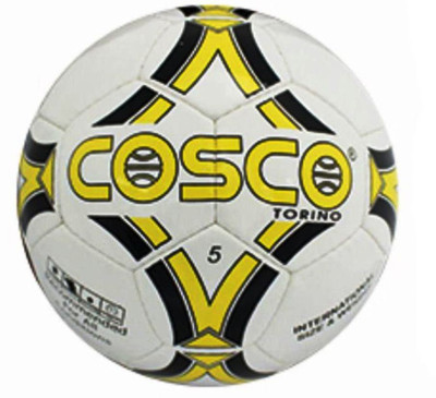 

Cosco Torino Football - Size: (Pack of 1, Multicolor, White yellow