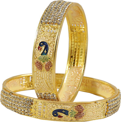 NMII Metal Gold-plated Bangle Set(Pack of 2)