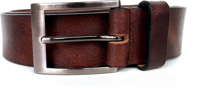 

kuze Men Casual Brown Genuine Leather Belt