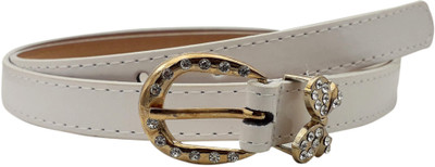 

Baluchi Women Party, Casual White Artificial Leather Belt