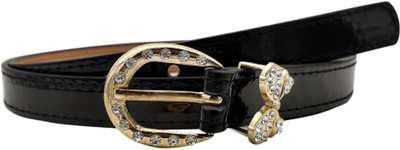 

Baluchi Women Party, Casual Black Artificial Leather Belt