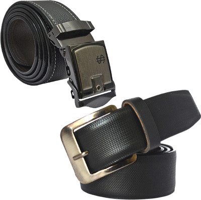 

LOOPA Men Formal Black Synthetic Belt