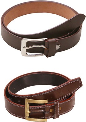 

Lee Topper Men Casual, Evening, Formal, Party Brown Artificial Leather Belt